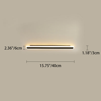 Moderne minimalistische lineare Eisen-Acryl-LED-Wandleuchte für das Schlafzimmer 