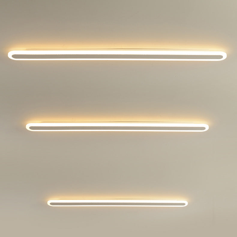 Moderne minimalistische lineare Eisen-Acryl-LED-Wandleuchte für das Schlafzimmer 