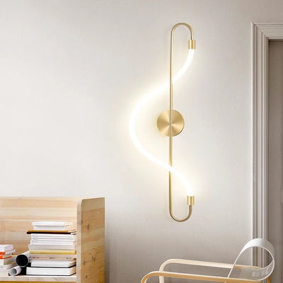 Contemporary Creative Music Note Shape Iron Acrylic LED Wall Sconce Lamp For Bedroom