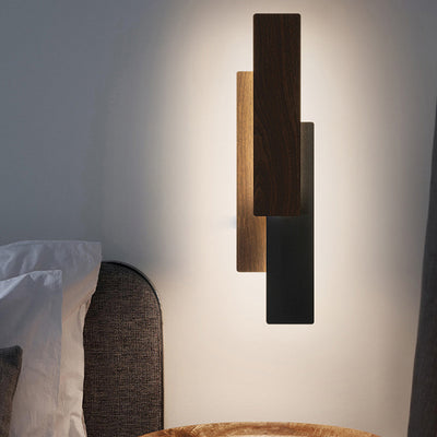 Modern Minimalist Rectangle Iron LED Wall Sconce Lamp For Bedroom