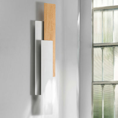 Modern Minimalist Rectangle Iron LED Wall Sconce Lamp For Bedroom