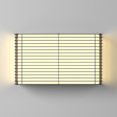 Modern Minimalist Waterproof Rectangle PE Stainless Steel LED Wall Sconce Lamp For Outdoor