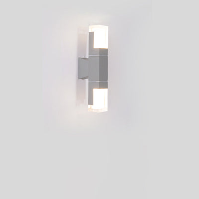 Modern Minimalist Waterproof Rectangle Aluminum Acrylic LED Wall Sconce Lamp For Outdoor