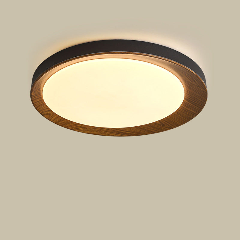 Modern Minimalist Dome Round Iron Acrylic LED Flush Mount Ceiling Light For Bedroom