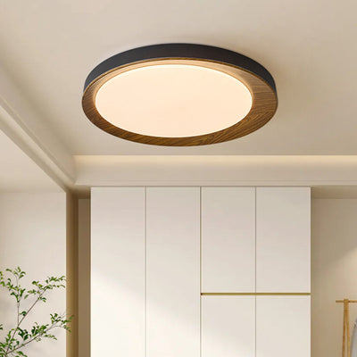 Modern Minimalist Dome Round Iron Acrylic LED Flush Mount Ceiling Light For Bedroom