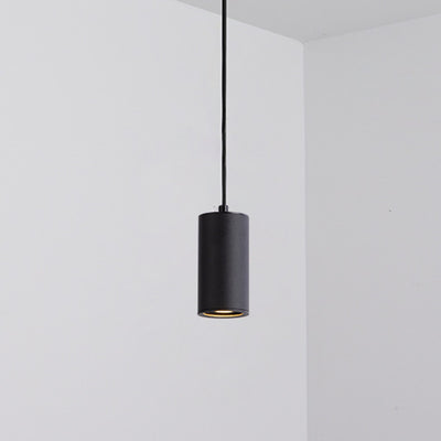 Modern Minimalist Round Cylinder Aluminum Iron 1-Light Pendant Light For Bedroom