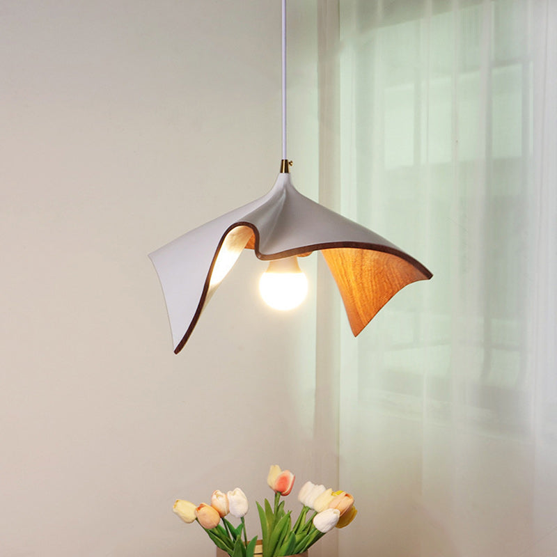 Contemporary Creative Bat Shape Iron Resin 1-Light Pendant Light For Dining Room