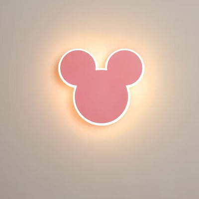 Contemporary Creative Cartoon Round Iron LED Wall Sconce Lamp For Bedroom