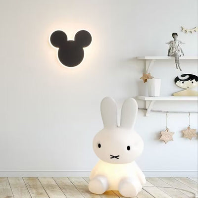 Contemporary Creative Cartoon Round Iron LED Wall Sconce Lamp For Bedroom