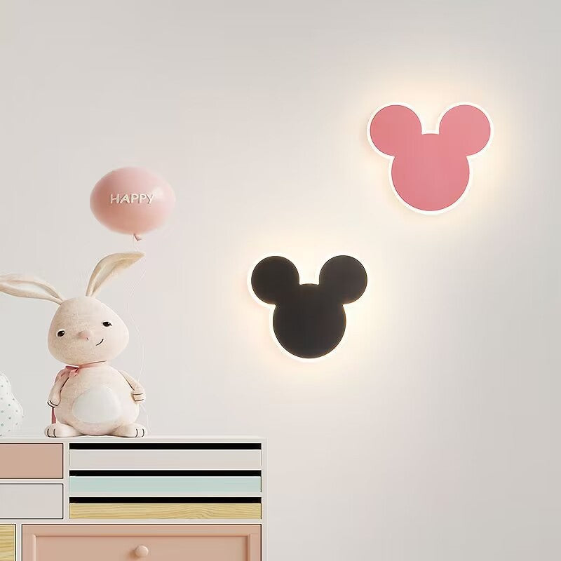 Contemporary Creative Cartoon Round Iron LED Wall Sconce Lamp For Bedroom