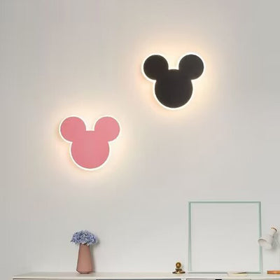 Contemporary Creative Cartoon Round Iron LED Wall Sconce Lamp For Bedroom