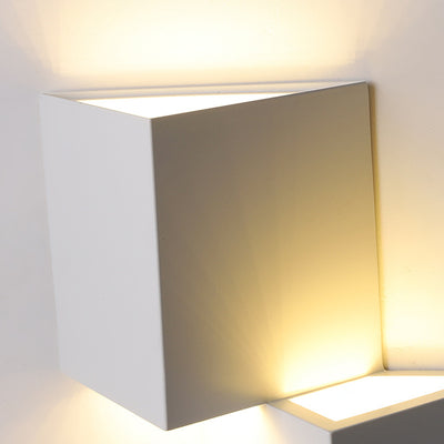 Modern Minimalist Square Triangle Iron Acrylic LED Wall Sconce Lamp For Bedroom