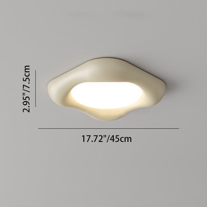 Contemporary Scandinavian Diamond Iron Plastic LED Flush Mount Ceiling Light For Bedroom