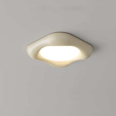 Contemporary Scandinavian Diamond Iron Plastic LED Flush Mount Ceiling Light For Bedroom