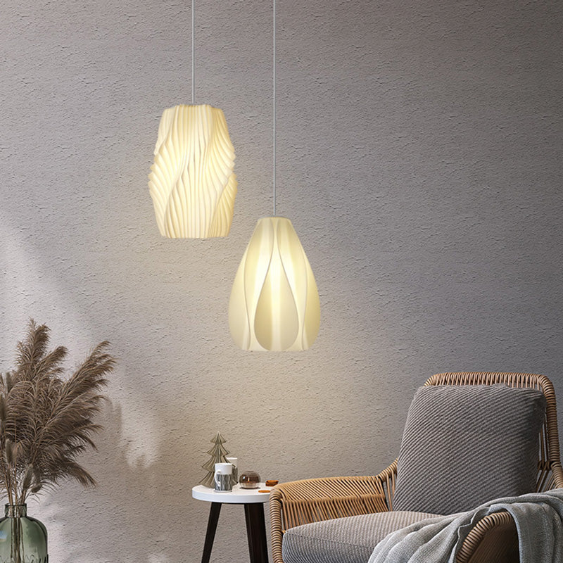 Contemporary Creative Dome Acrylic Iron 1-Light Pendant Light For Living Room