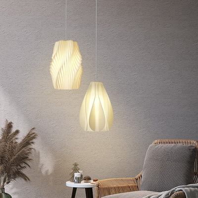 Contemporary Creative Dome Acrylic Iron 1-Light Pendant Light For Living Room