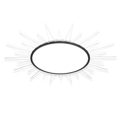 Modern Minimalist Sun Round Aluminum Acrylic LED Flush Mount Ceiling Light For Bedroom