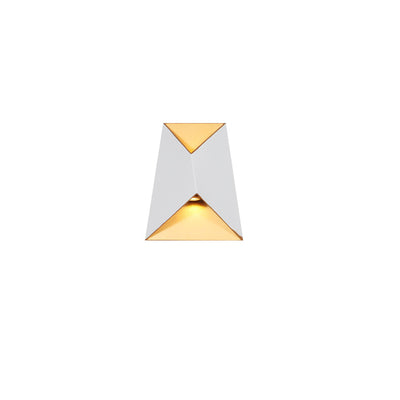 Modern Minimalist Trapezoid Aluminum Glass LED Wall Sconce Lamp For Hallway