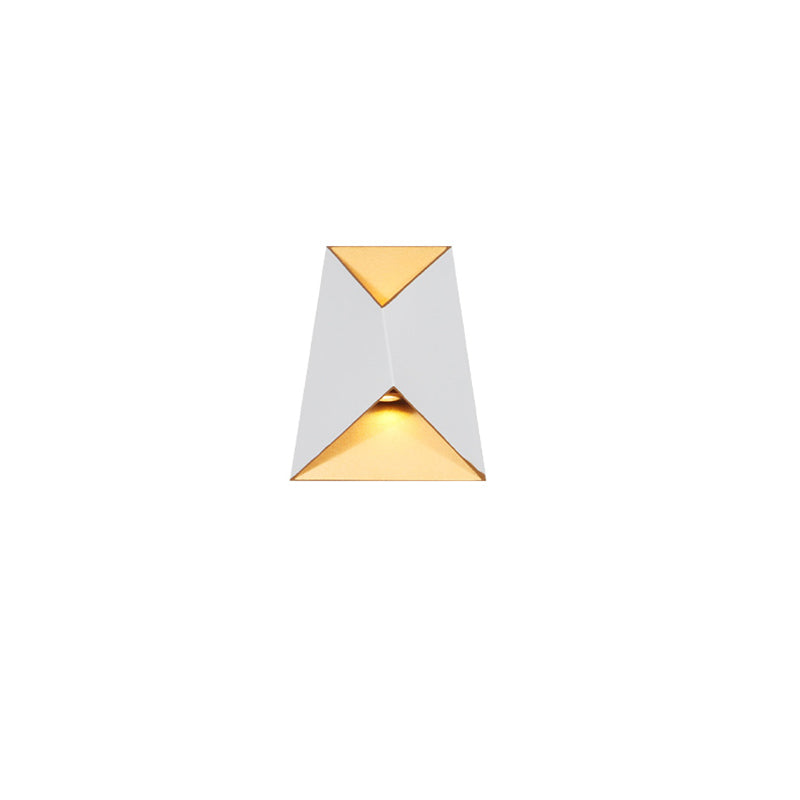 Modern Minimalist Trapezoid Aluminum Glass LED Wall Sconce Lamp For Hallway