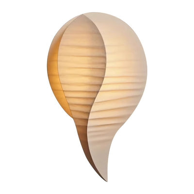 Traditional Japanese Teardrop Fabric LED Wall Sconce Lamp For Hallway