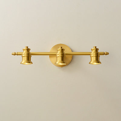 Modern Luxury Bell Copper 2/3 Light Wall Sconce Lamp For Hallway