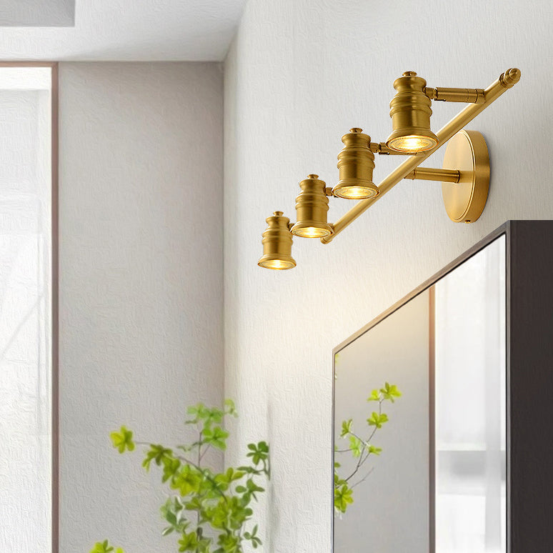 Modern Luxury Bell Copper 2/3 Light Wall Sconce Lamp For Hallway