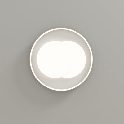 Modern Minimalist Round Iron Acrylic LED Flush-Mount Ceiling Light For Bedroom