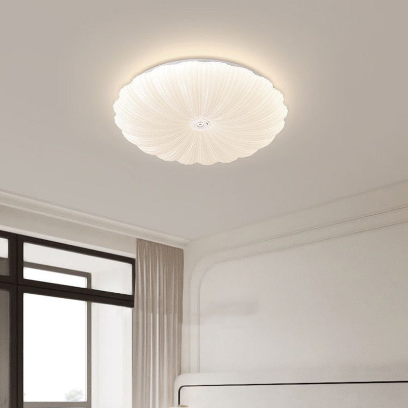 Moderne minimalistische Blume Runde Eisen Acryl LED Unterputz Deckenleuchte für Schlafzimmer 