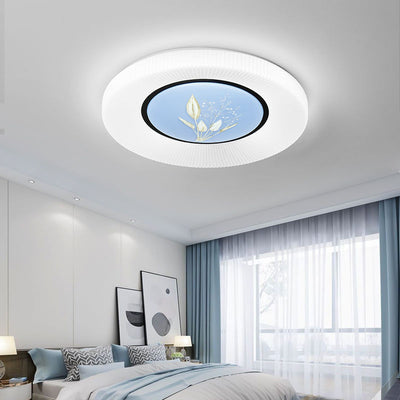 Moderne minimalistische Blume Runde Eisen Acryl LED Unterputz Deckenleuchte für Schlafzimmer 