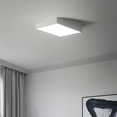 Modern Minimalist Trapezoid Iron Acrylic LED Flush-Mount Ceiling Light For Bedroom