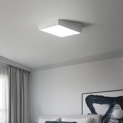 Modern Minimalist Trapezoid Iron Acrylic LED Flush-Mount Ceiling Light For Bedroom