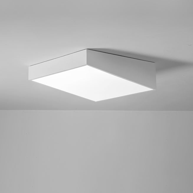 Modern Minimalist Trapezoid Iron Acrylic LED Flush-Mount Ceiling Light For Bedroom