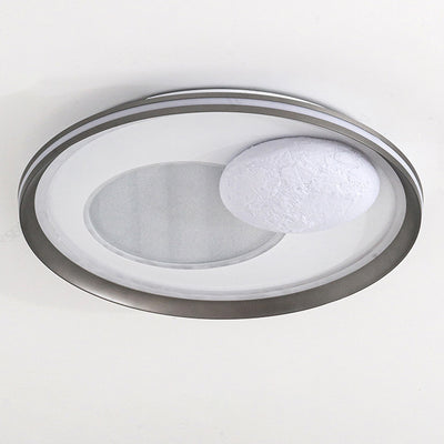 Modern Simplicity Cloud Round Acrylic Iron Aluminum LED Flush Mount Ceiling Light For Bedroom