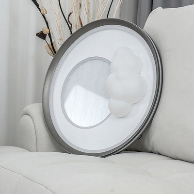 Modern Simplicity Cloud Round Acrylic Iron Aluminum LED Flush Mount Ceiling Light For Bedroom