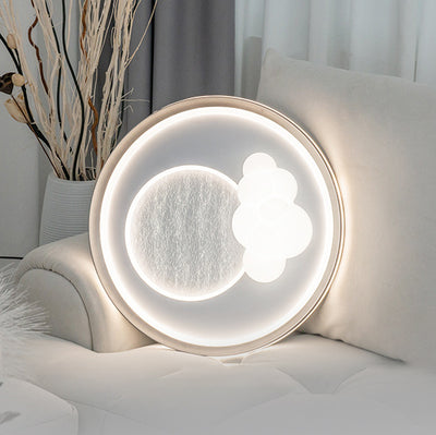 Modern Simplicity Cloud Round Acrylic Iron Aluminum LED Flush Mount Ceiling Light For Bedroom