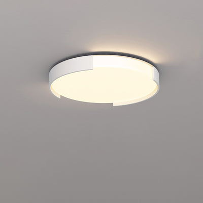 Modern Simplicity Rectangle Iron Plastic LED Flush Mount Ceiling Light For Living Room