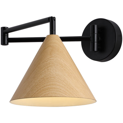 Modern Minimalist Cone Iron 1-Light Wall Sconce Lamp For Bedroom