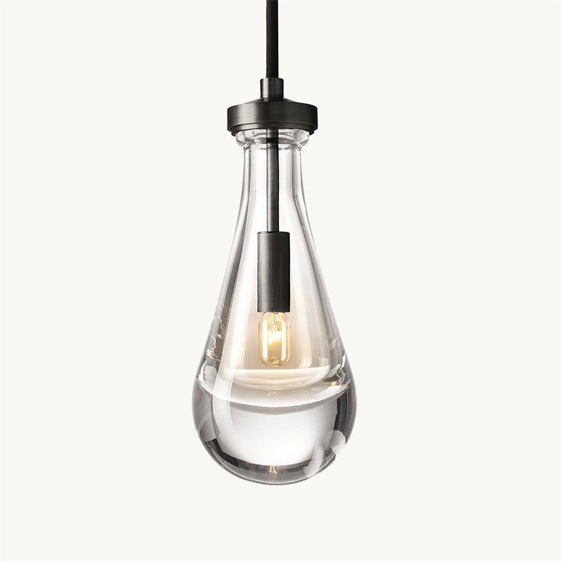 Moderne minimalistische Wassertropfen Eisen Kristallglas 1-Licht Wandleuchte Lampe für Schlafzimmer 