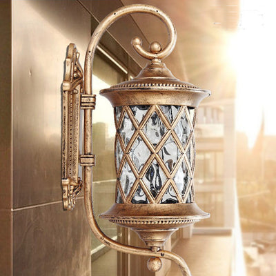 Contemporary Nordic Cylinder Aluminum Acrylic 1-Light Wall Sconce Lamp For Outdoor Patio