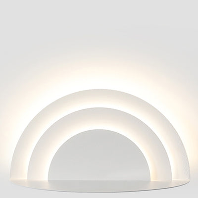 Modern Minimalist Semicircle Iron Acrylic LED Wall Sconce Lamp For Bedroom