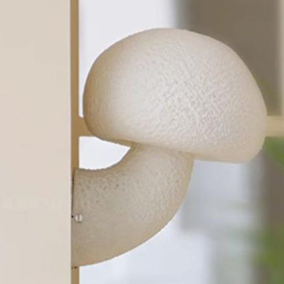 Contemporary Creative Mushroom Resin 1-Light Wall Sconce Lamp For Bedroom