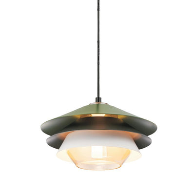 Contemporary Nordic Dome Iron Glass 1-Light Pendant Light For Living Room