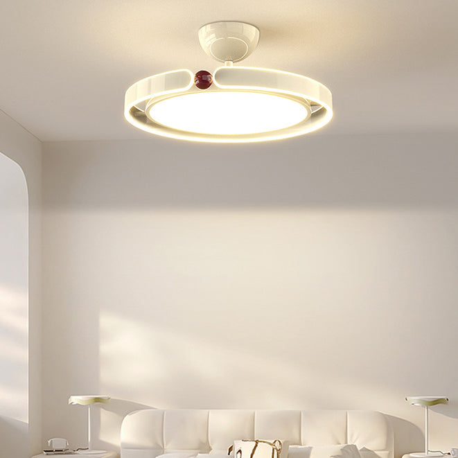 Moderne minimalistische runde Eisen Aluminium Acryl LED Semi-Flush Mount Deckenleuchte für Schlafzimmer 