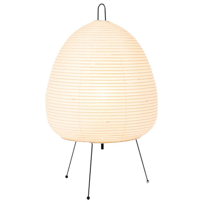 Traditional Japanese Dome Aluminum Paper 1-Light Table Lamp For Bedroom