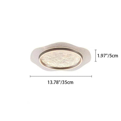 Modern Luxury Flower Round Metal Aluminum Acrylic LED Flush Mount Ceiling Light For Bedroom