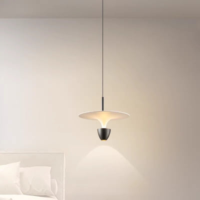 Contemporary Nordic Flying Saucer Aluminum LED Pendant Light For Bedroom