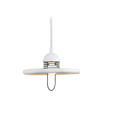 Modern Simplicity Flying Saucer Round Metal 1-Light Pendant Light For Bedroom