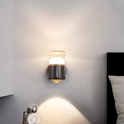 Contemporary Creative Bird Iron Acrylic LED Wall Sconce Lamp For Bedroom