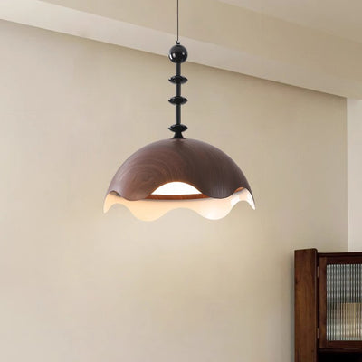 Traditional French Dome Metal Aluminum Light Guide Plate LED Pendant Light For Living Room