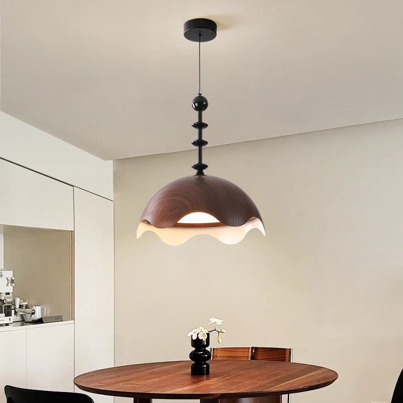 Traditional French Dome Metal Aluminum Light Guide Plate LED Pendant Light For Living Room